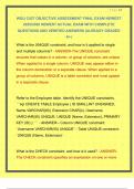 WGU C427 OBJECTIVE ASSESSMENT FINAL EXAM NEWEST 2025&sol;2026 NEWEST ACTUAL EXAM WITH COMPLETE QUESTIONS AND VERIFIED ANSWERS &vert;ALREADY GRADED A&plus;&vert;