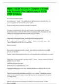 MOS 1023B Finance Chapter 4 Exam and Already Passed Answers 2025-2026 Edition&period;