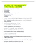 KU BIOL 240 EXAM 1 CORRECT QUESTIONS & ANSWERS