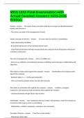 MOS 1023 Final Examination with Actual Detailed Answers 2025-2026 Edition&period;