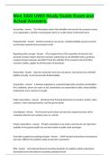 Mos 1023 UWO Study Guide Exam and Actual Answers&period;