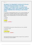 PEARSON VUE PROPERTY INSURANCE EXAM 1  TEST UPDATED QUESTIONS AND 100&percnt;  CORRECT ANSWERS WITH A GUARANTEED  A&plus;&vert;&vert; 2025-2026 LATEST AND COMPLETE UPDATE  WITH VERIFIED SOLUTIONS&vert;&vert; GUARANTEED  PASS&excl;&excl;