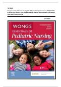 TEST BANK Wong's Essentials of Pediatric Nursing 12th Edition by Marilyn J&period; Hockenberry PhD RN PPCNP-BC FAAN&comma; Karen DiValerio Gibbs PhD MSN&sol;MPH RN PHNA-BC CPN&comma; Elizabeth A&period; Duffy DNP RN CPNP &lpar;2025&rpar; &vert;&vert;LATEST EDITION