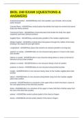 BIOL 240 EXAM 1QUESTIONS & ANSWERS