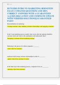 RUTGERS INTRO TO MARKETING BERNSTEIN  EXAM 1 UPDATED QUESTIONS AND 100&percnt;  CORRECT ANSWERS WITH A GUARANTEED  A&plus;&vert;&vert; 2025-2026 LATEST AND COMPLETE UPDATE  WITH VERIFIED SOLUTIONS&vert;&vert; GUARANTEED  PASS&excl;&excl; 