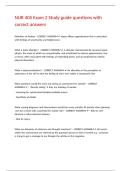 NUR 405 Exam 2 Study guide questions with correct answers