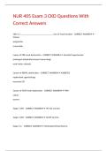 NUR 405 Exam 3 CKD Questions With Correct Answers