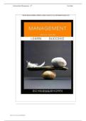 Test Bank for Management 12th Edition &lpar;John Wiley & Sons&comma; 2012&rpar; by John Schermerhorn&comma; Isbn no&semi; 9781118113929&comma; all 11 Chapters Covered
