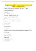 Virginia Aquatic Pest Control Practice Questions & 100&percnt; Correct Answers