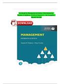 Management &ndash; Stephen P&period; Robbins&comma; Global Edition&comma; 15th Edition &lpar;Verified Test Bank&comma; Chapters 1&ndash;18&comma; Complete & Updated 2022&ndash;2023 PDF Study Resource&rpar;