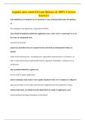 Aquatic pest control Exam Quizzes & 100&percnt; Correct Answers
