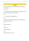 Aquatic Pest Control CAT Questions & 100&percnt; Correct Answers