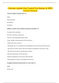 Colorado Aquatic Pest Control Test Quizzes & 100&percnt; Correct Answers