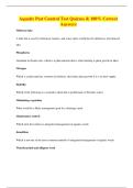 Aquatic Pest Control Test Quizzes & 100&percnt; Correct Answers