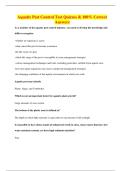 Aquatic Pest Control Test Quizzes & 100&percnt; Correct Answers
