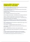 Anatomy-BIOL 240 Exam 1 COMPLETELY SOLVED&excl;&excl;