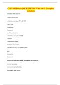 CLIN MED labs | QUESTIONS With 100% Complete Solutions