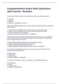 MPH Comprehensive Exam Questions with Verified Answers