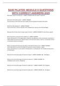 BASI PILATES&colon; MODULE 8 QUESTIONS WITH CORRECT ANSWERS 2025