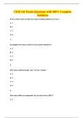 CEM 141 Finals Questions with 100&percnt; Complete Solutions