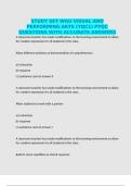 STUDY SET WGU VISUAL AND PERFORMING ARTS &lpar;YQC1&rpar; PYQC QUESTIONS WITH ACCURATE ANSWERS