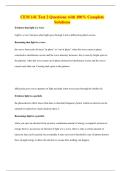 CEM 141 Test 2 Questions with 100&percnt; Complete Solutions