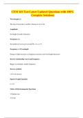 CEM 141 Test Latest Updated Questions with 100&percnt; Complete Solutions