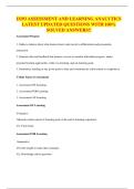 D293 ASSESSMENT AND LEARNING ANALYTICS LATEST UPDATED QUESTIONS WITH 100&percnt; SOLVED ANSWERS