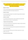 D293 ASSESSMENT AND LEARNING ANALYTICS LATEST UPDATED QUESTIONS WITH 100&percnt; SOLVED ANSWERS&excl;