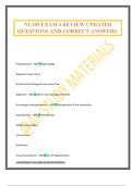 NU185 EXAM 4 REVIEW UPDATED QUESTIONS AND CORRECT ANSWERS&period;
