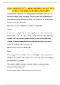 D293 ASSESSMENT AND LEARNING ANALYTICS QUIZ WITH 100&percnt; SOLVED ANSWERS&excl;