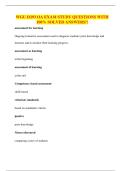 WGU D293 OA EXAM STUDY QUESTIONS WITH 100&percnt; SOLVED ANSWERS&excl;