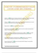 NURS 3335 - PATHOPHYSIOLOGY EXAM 2 STUDY GUIDE 100&percnt; VERIFIED&period;