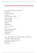 CCRC Exam Questions With Correct Answers
