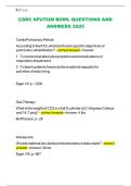 CSRC SPUTUM BOWL QUESTIONS AND ANSWERS 2025 