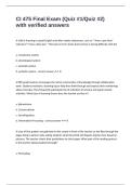 CI 475 Final Exam &lpar;Quiz &num;1&sol;Quiz &num;2&rpar; with verified answers