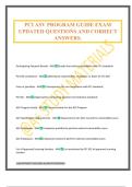 PCI ASV PROGRAM GUIDE EXAM UPDATED QUESTIONS AND CORRECT ANSWERS&period;