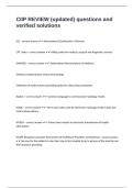  CIIP REVIEW &lpar;updated&rpar; questions and verified solutions 
