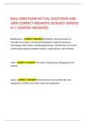 WGU D080 EXAM ACTUAL QUESTIONS AND 100- CORRECT ANSWERS &lpar;ALREADY GRADED A&plus; VERIFIED ANSWERS&rpar;