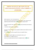 PHPM 310 FINAL REVIEW EXAM UPDATED QUESTIONS AND CORRECT ANSWERS&period;