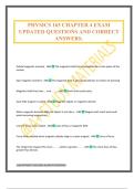 PHYSICS 165 CHAPTER 4 EXAM UPDATED QUESTIONS AND CORRECT ANSWERS&period;