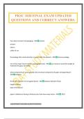 PKSC 1020 FINAL EXAM UPDATED QUESTIONS AND CORRECT ANSWERS&period;