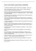 DHYG 1304 EXAM 4 QUESTIONS & ANSWERS