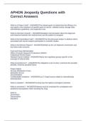 APHON Chemo Agents & Classifications  Package DealQuestions with Accurate Answers