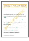 PSPO I&comma; PSM I E PSPO I EXAM UPDATED QUESTIONS AND CORRECT ANSWERS&period;