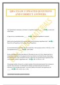 QBA EXAM 2 UPDATED QUESTIONS AND CORRECT ANSWERS&period;