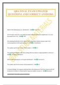 QBA FINAL EXAM UPDATED QUESTIONS AND CORRECT ANSWERS&period;