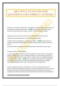 QBA Exam Package Deal 2025&sol;2026 Verified And Updated&period;