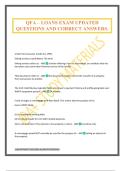 QFA &ndash; LOANS EXAM UPDATED QUESTIONS AND CORRECT ANSWERS&period;