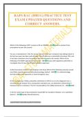 RAPS RAC &lpar;DRUG&rpar; PRACTICE TEST EXAM UPDATED QUESTIONS AND CORRECT ANSWERS&period;